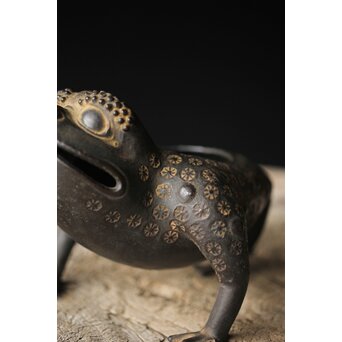 清代 劉海蟾/刘海戏 蟾 蛙 蝦蟇 香熏/香炉　M314 