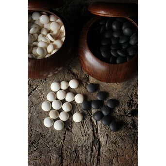 碁石 蛤40号 碁笥 桑製　U284