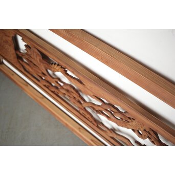 幅広 木彫欄間　R0185 