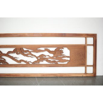 幅広 木彫欄間　R0185 