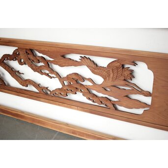 幅広 木彫欄間　R0185 