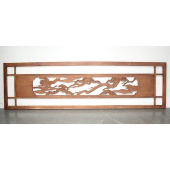 幅広 木彫欄間　R0185