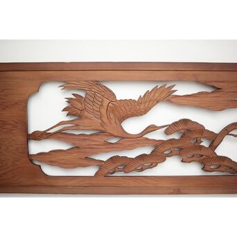 幅広 木彫欄間　R0185 