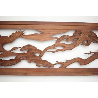 幅広 木彫欄間　R0185 