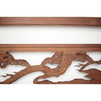 幅広 木彫欄間　R0185 