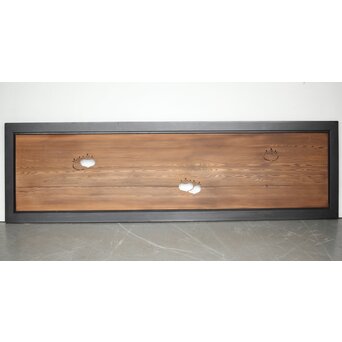 特大幅広 黒枠桐紋透かし欄間　R0186 