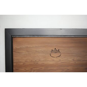 特大幅広 黒枠桐紋透かし欄間　R0186 