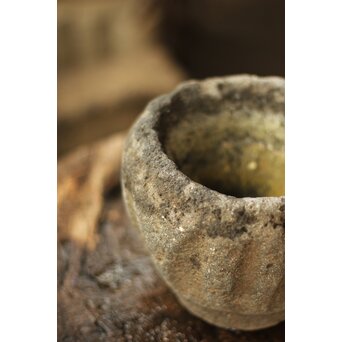 しのぎ紋つくばい/薬研　U285 