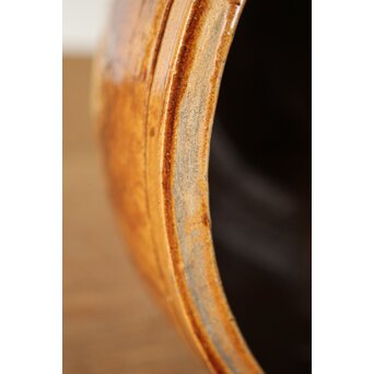 南海古陶磁 褐釉水指　P340 