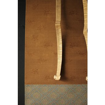 倣 菁々 鈴木其一 黄花水注図 絹本掛軸　Z300 