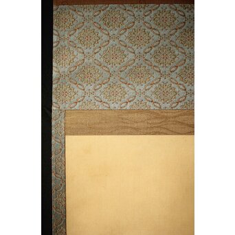 倣 菁々 鈴木其一 黄花水注図 絹本掛軸　Z300 