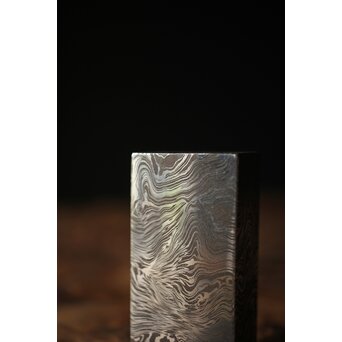 加藤清志 ニッケルダマスカス鋼/木目金 ペーパーウェイト　M317 