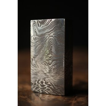 加藤清志 ニッケルダマスカス鋼/木目金 ペーパーウェイト　M317 