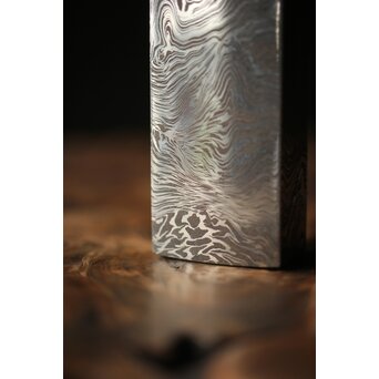 加藤清志 ニッケルダマスカス鋼/木目金 ペーパーウェイト　M317 