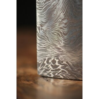 加藤清志 ニッケルダマスカス鋼/木目金 ペーパーウェイト　M317 