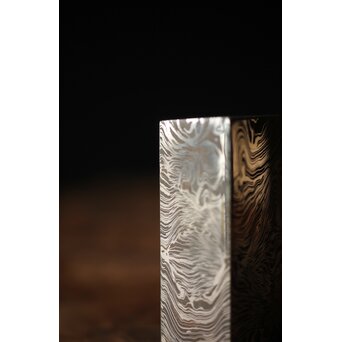 加藤清志 ニッケルダマスカス鋼/木目金 ペーパーウェイト　M317 