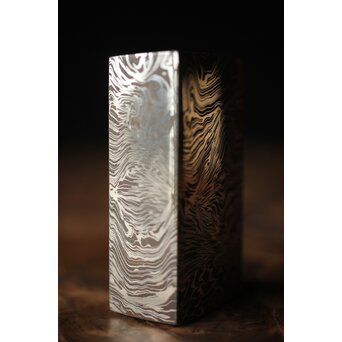 加藤清志 ニッケルダマスカス鋼/木目金 ペーパーウェイト　M317 