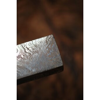 加藤清志 ニッケルダマスカス鋼/木目金 ペーパーウェイト　M317 