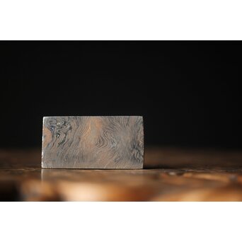 加藤清志 ニッケルダマスカス鋼/木目金 ペーパーウェイト　M317