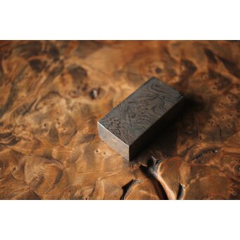 加藤清志 ニッケルダマスカス鋼/木目金 ペーパーウェイト　M317 