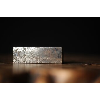 加藤清志 ニッケルダマスカス鋼/木目金 ペーパーウェイト　M317 