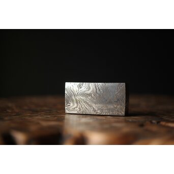 加藤清志 ニッケルダマスカス鋼/木目金 ペーパーウェイト　M317 