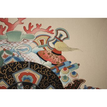 八宝堂/八寶堂 御伽絵 児島玉鳳画 木版画15枚　Z301 