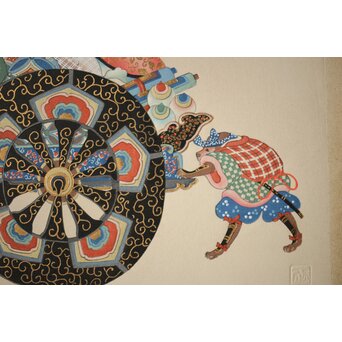 八宝堂/八寶堂 御伽絵 児島玉鳳画 木版画15枚　Z301 