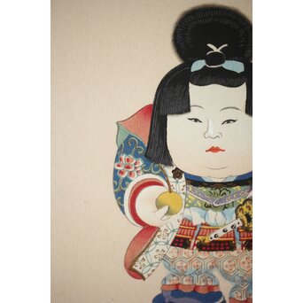 八宝堂/八寶堂 御伽絵 児島玉鳳画 木版画15枚　Z301 