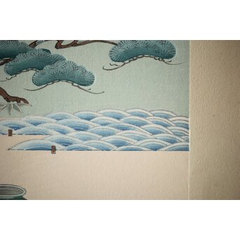 八宝堂/八寶堂 御伽絵 児島玉鳳画 木版画15枚　Z301 