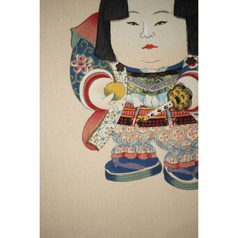 八宝堂/八寶堂 御伽絵 児島玉鳳画 木版画15枚　Z301 