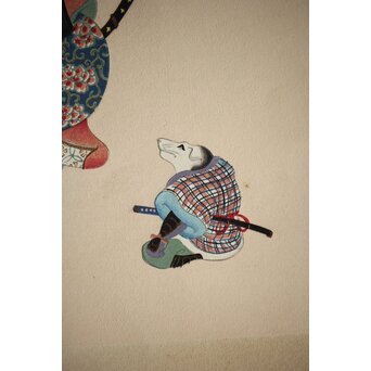 八宝堂/八寶堂 御伽絵 児島玉鳳画 木版画15枚　Z301 