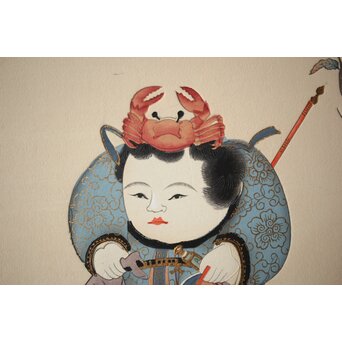 八宝堂/八寶堂 御伽絵 児島玉鳳画 木版画15枚　Z301 