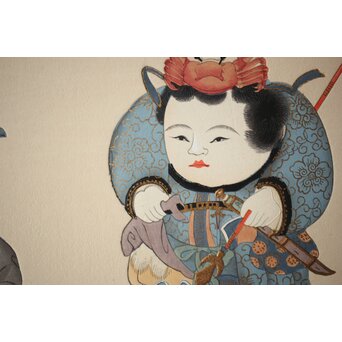 八宝堂/八寶堂 御伽絵 児島玉鳳画 木版画15枚　Z301 