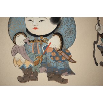 八宝堂/八寶堂 御伽絵 児島玉鳳画 木版画15枚　Z301 