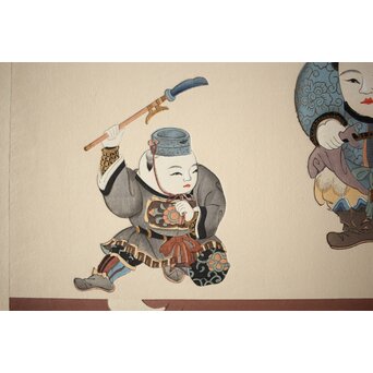 八宝堂/八寶堂 御伽絵 児島玉鳳画 木版画15枚　Z301 