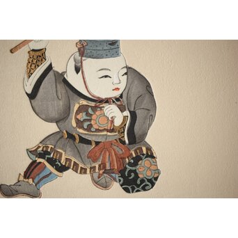 八宝堂/八寶堂 御伽絵 児島玉鳳画 木版画15枚　Z301 