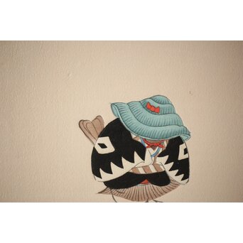 八宝堂/八寶堂 御伽絵 児島玉鳳画 木版画15枚　Z301 