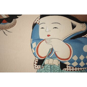 八宝堂/八寶堂 御伽絵 児島玉鳳画 木版画15枚　Z301 