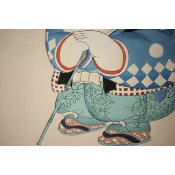 八宝堂/八寶堂 御伽絵 児島玉鳳画 木版画15枚　Z301 