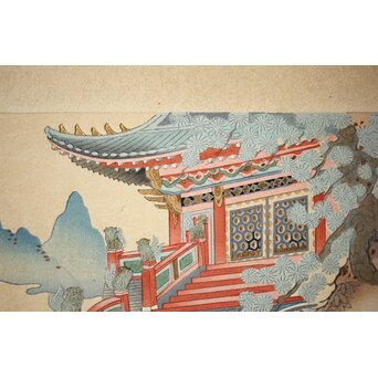 八宝堂/八寶堂 御伽絵 児島玉鳳画 木版画15枚　Z301 