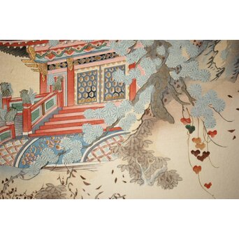 八宝堂/八寶堂 御伽絵 児島玉鳳画 木版画15枚　Z301 