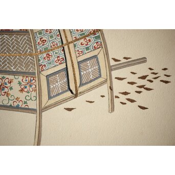 八宝堂/八寶堂 御伽絵 児島玉鳳画 木版画15枚　Z301 