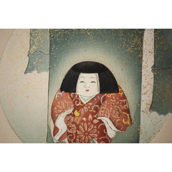 八宝堂/八寶堂 御伽絵 児島玉鳳画 木版画15枚　Z301 