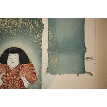 八宝堂/八寶堂 御伽絵 児島玉鳳画 木版画15枚　Z301 