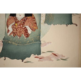 八宝堂/八寶堂 御伽絵 児島玉鳳画 木版画15枚　Z301 