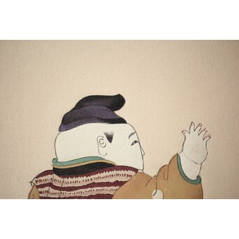 八宝堂/八寶堂 御伽絵 児島玉鳳画 木版画15枚　Z301 