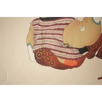 八宝堂/八寶堂 御伽絵 児島玉鳳画 木版画15枚　Z301 