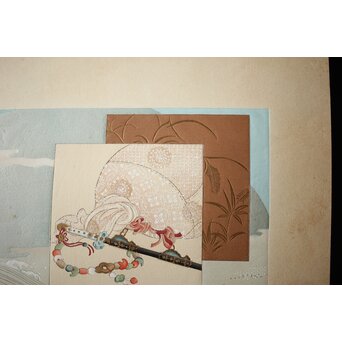 八宝堂/八寶堂 御伽絵 児島玉鳳画 木版画15枚　Z301 