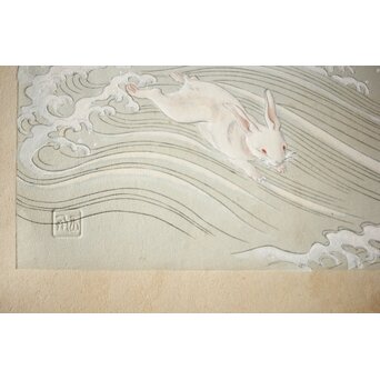 八宝堂/八寶堂 御伽絵 児島玉鳳画 木版画15枚　Z301 